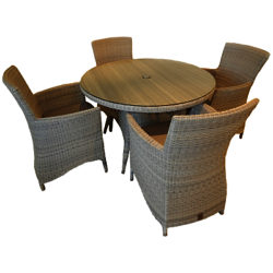 4 Seasons Outdoor Sheraton 4-Seater Round Dining Set